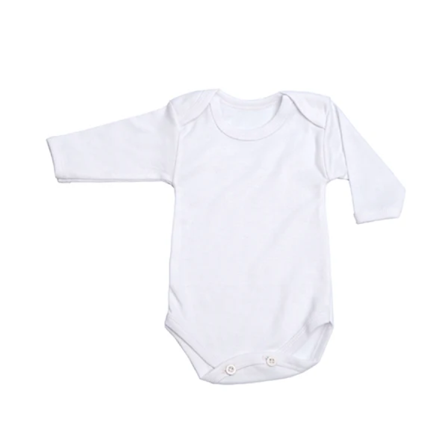 Pack of 3 Baby Bodysuits – Full-Sleeve Romper Set for Newborns and Infants (0-12 Months) – White & Multicolor Options